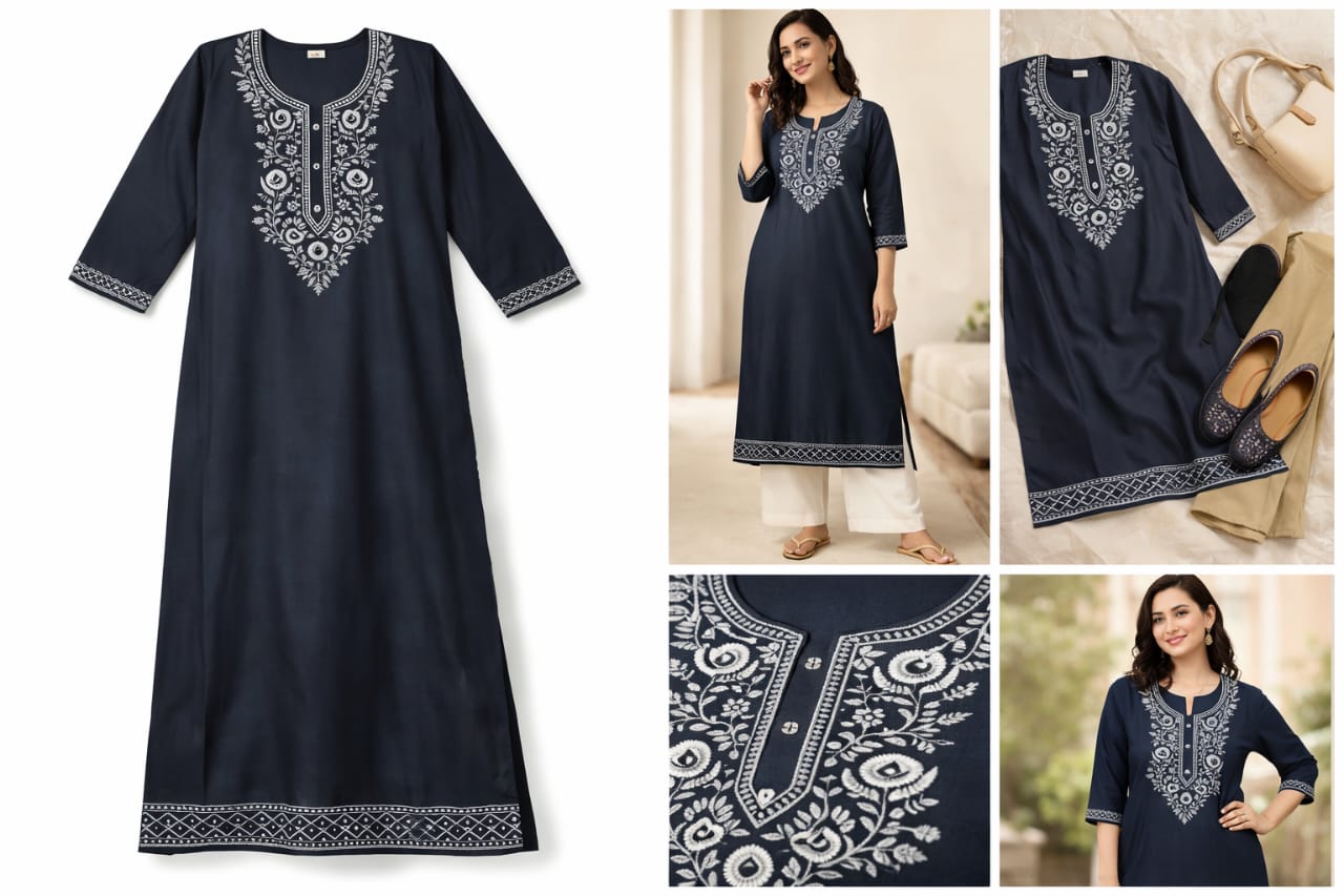 ThreadFash Casual Ethnic Kurti - Daily Wear Fashion